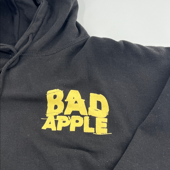 Bad Apple Black Hoodie‎ Assholes Live Forever rotten apple XXL grunge - Picture 3 of 8